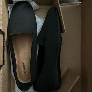 Comfortview Women's Slip On Flat, 10.5W